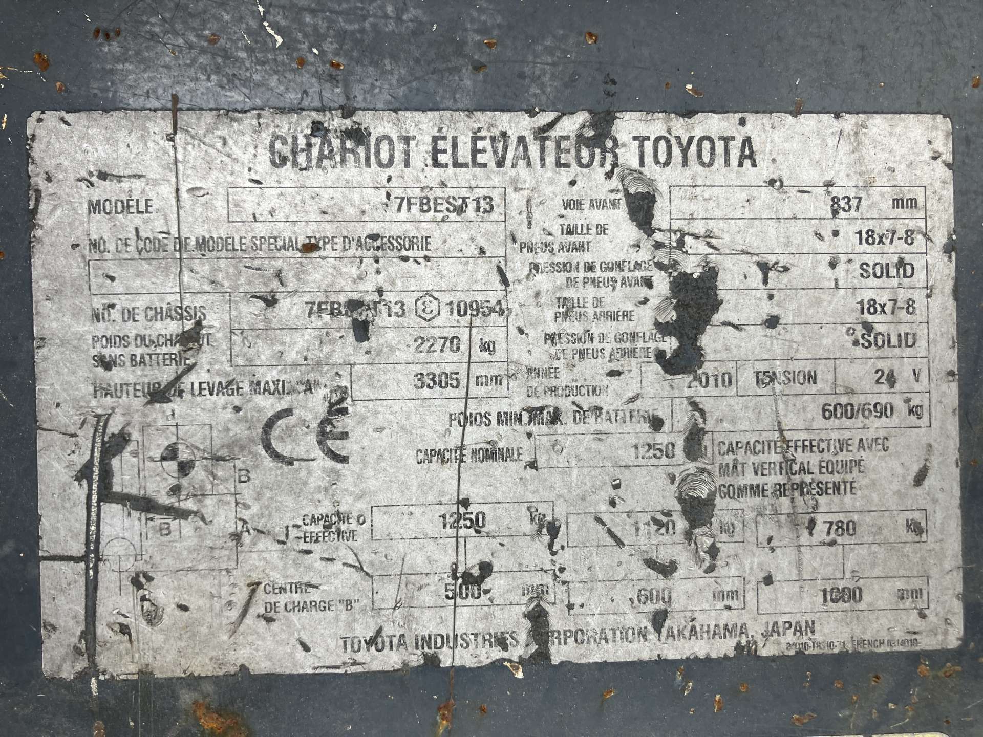 Heftruck Toyota 1,3 Ton Elektrisch