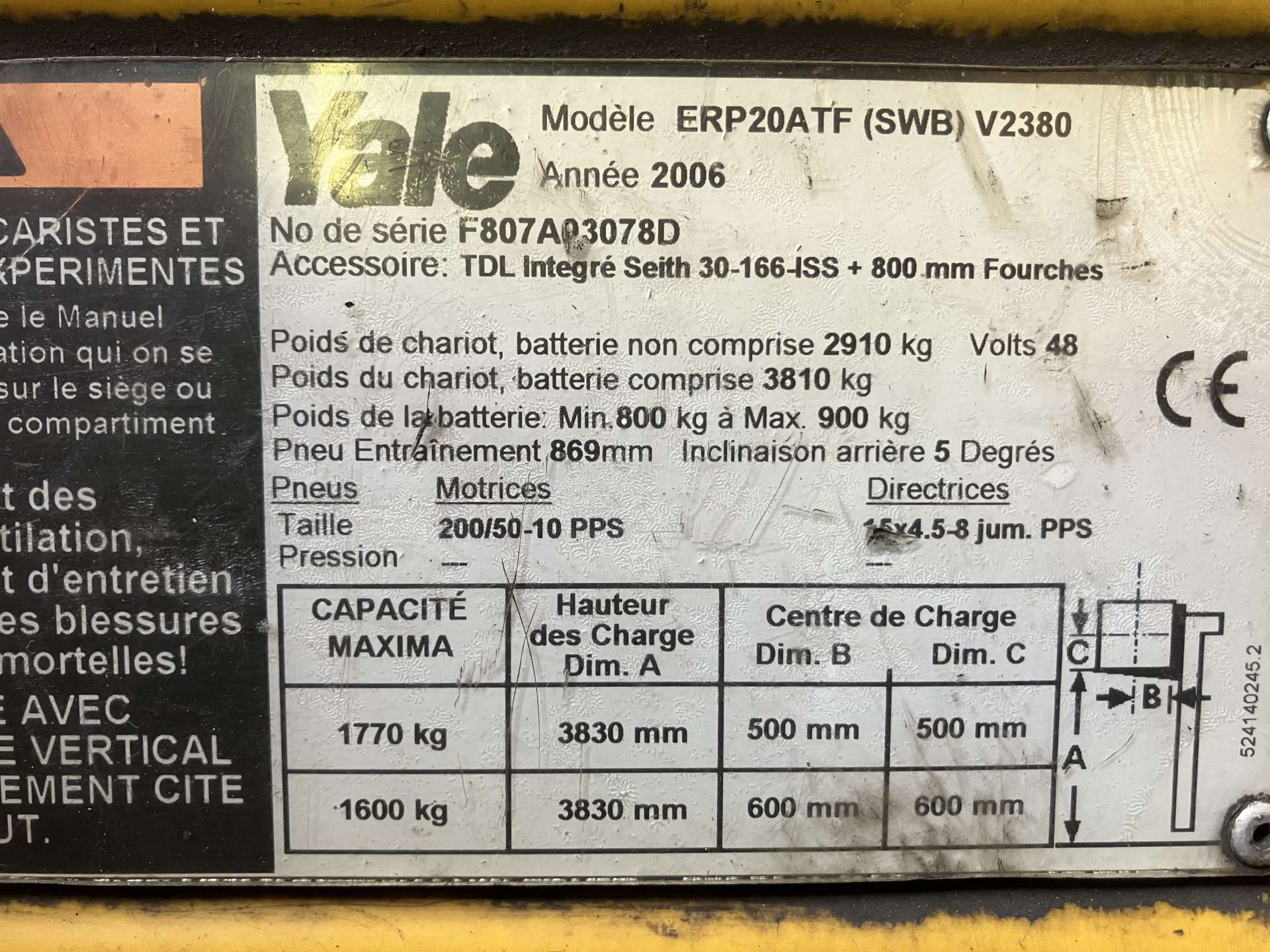 Heftruck Yale 2Ton Elektrisch